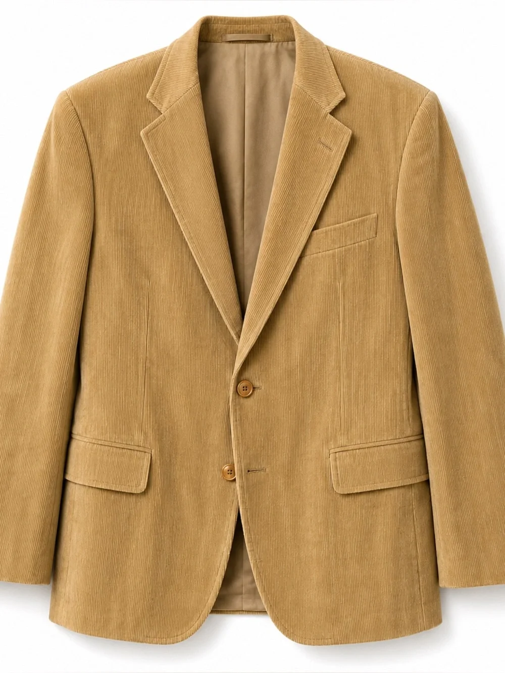 Vintage John Peel Tan Corduroy Sport Coat Blazer 44L Men’s Classic Preppy
